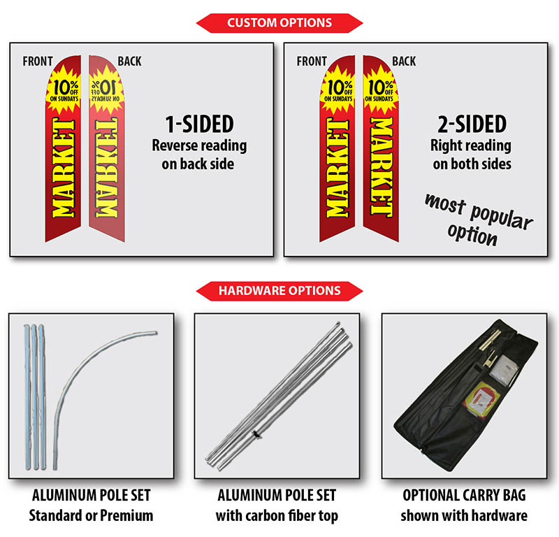 Custom Feather Flag Example 2