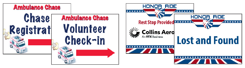 Non-profit signage example CORO1