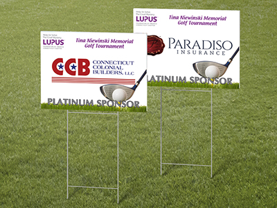 Non-profit yard sign example