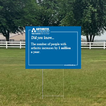 Non-profit event stand signage